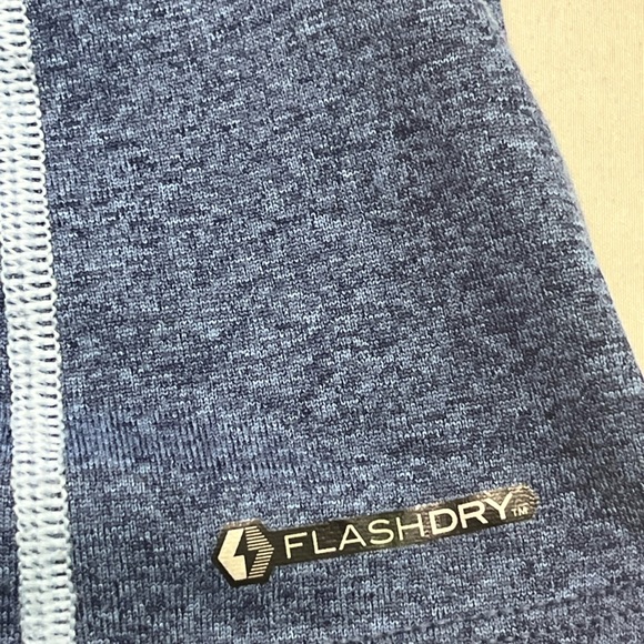 North Face Flash Dry Tee Women Sz L Blue Athletic‎ Workout Causal Activewear - Picture 6 of 8